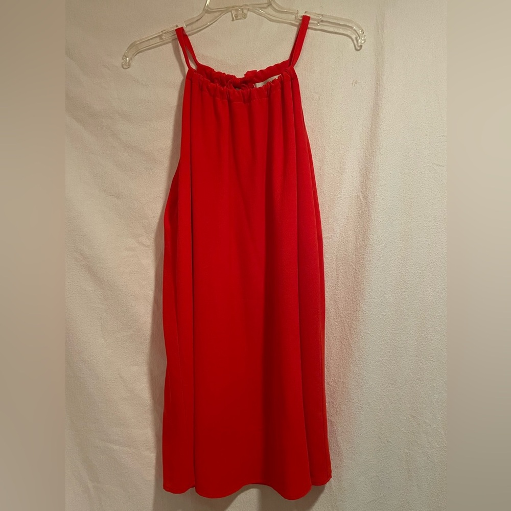 Veronica M Bright Orange-Red Dress